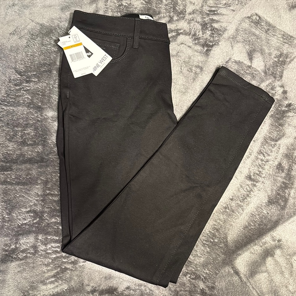 Nine West Soft Charcoal Slim Fit Pants